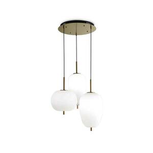 Ideal Lux Umile LED lámpa 3 izzós sárgaréz/fehér kép