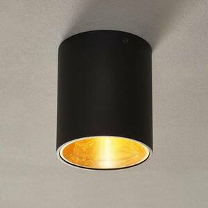 Polasso LED mennyezeti lámpa kerek, fekete-arany kép
