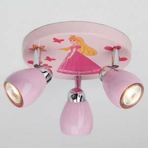 Rózsaszín LED mennyezeti lámpa hercegnő, 3-égő kép