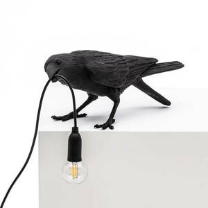 LED dekor asztali világítás Bird Lamp játék fekete kép