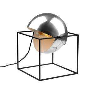 Asztali világítás El Cubo gömbbúrával króm kép