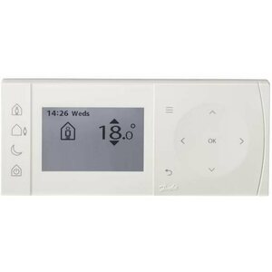Danfoss TPOne-B, 087N7851, okos termosztát, elemmel működtethető, fehér színű kép