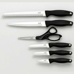 Fiskars Kitchen Devils Készlet 5 db kés + olló késtartó blokkban kép