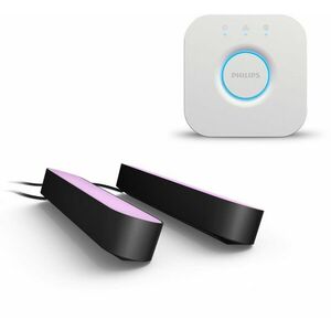 Philips Hue White and Color Ambiance Play Double pack + Philips Hue Bridge kép