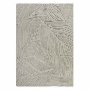 Világosszürke gyapjú szőnyeg 200x290 cm Lino Leaf – Flair Rugs kép