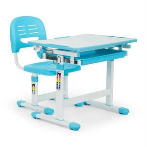 OneConcept Tommi gyerek íróasztal, kétrészes készlet, asztal, szék, állítható magasságú kép