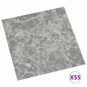 vidaXL 55 db betonszürke öntapadó PVC padlólap 5, 11 m² kép