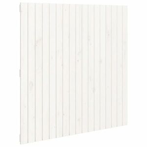 vidaXL fehér tömör fenyőfa fali fejtámla 108 x 3 x 110 cm kép