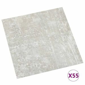 vidaXL 55 db világosszürke öntapadó PVC padlólap 5, 11 m² kép