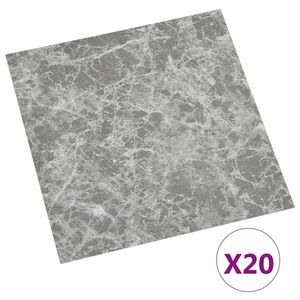 vidaXL 20 db betonszürke öntapadó PVC padlólap 1, 86 m² kép