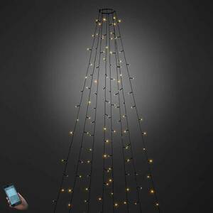 Alkalmazással működtethető kültéri LED-es fa köpeny 400-flg. kép