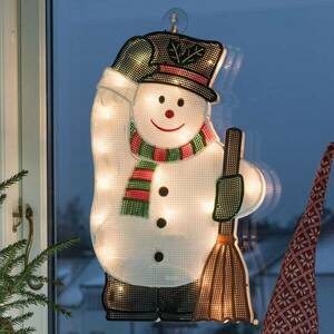Beltéri - LED ablakdísz hóember kép