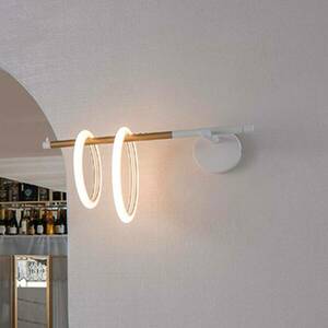 Ulaop LED fali lámpa, két gyűrűs, balra, fehér kép