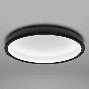 LED mennyezeti lámpa Reflexio, Ø 46cm, fekete kép