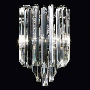 Fali lámpa Cristalli Murano-üveg króm 25 cm kép