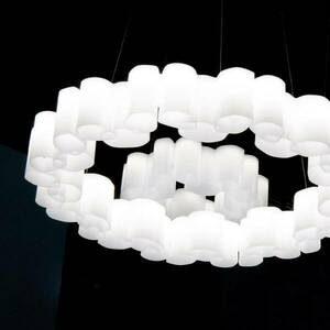 LED függő lámpa Honey, szabályozható, kerek, 58 cm kép
