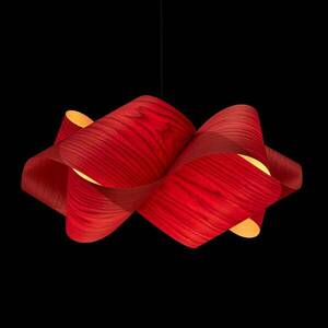LZF Swirl függő, kábel fekete Ø 54 cm piros kép