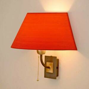 Menzel Living Elegant fali lámpa piros búrával kép