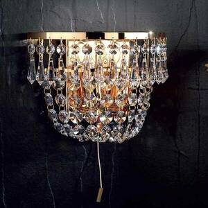 Arany kristály fali lámpa SHERATA kép