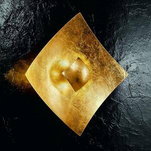 Quadrangolo falilámpa, aranyfólia 32, 5 x 32, 5cm kép