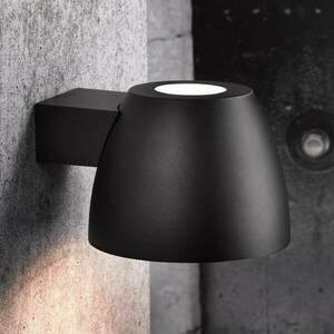 Kültéri fali lámpa harang alumíniumból, fekete kép