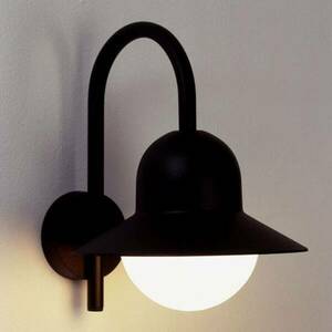 Kültéri fali lámpa 183 egyszerű formában, fekete kép
