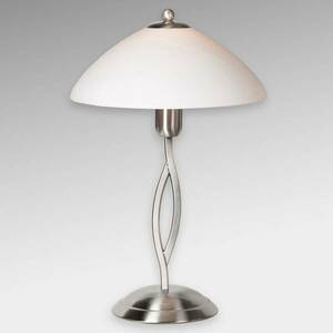 Asztali lámpa Capri magassága 45 cm acél/fehér kép