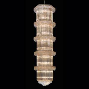 Függő lámpa Cristalli 340 cm magas, borostyán kép