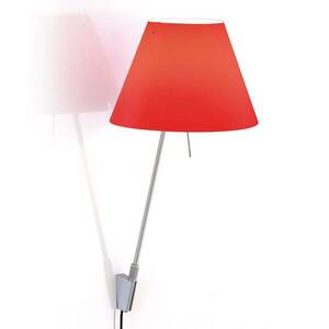 Luceplan Costanzina fali lámpa, alumínium, piros kép