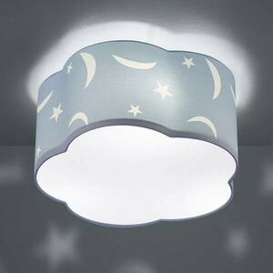 mennyezeti lámpa Moony gyermekszobába pasztellkék kép