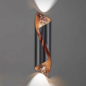 Knikerboker Hué fali lámpa 54 cm antracit/réz kép