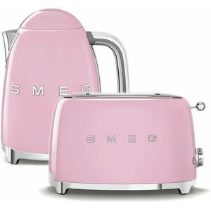 SMEG 50's Retro Style Vízforraló 1, 7 l rózsaszín + SMEG 50's Retro Style Kenyérpirító 2x2 rózsaszín kép