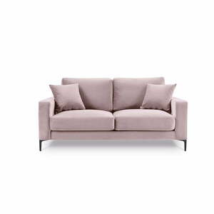 Harmony rózsaszín bársony kanapé, 158 cm - Kooko Home kép