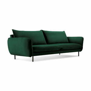 Vienna zöld bársony kanapé, 200 cm - Cosmopolitan Design kép