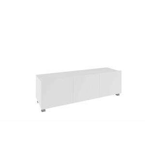 BRINICA 150 TV asztal, fehér/magasfényű fehér kép