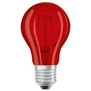 OSRAM LED lámpa E27 Star Décor Cla A 2.5W, piros színű kép