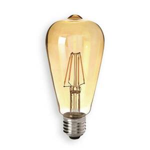 Rusztikus LED lámpa E27 4, 5W 825 arany, átlátszó kép