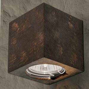 Fali világítás Cube kerámia 7, 5 cm magas rozsda kép