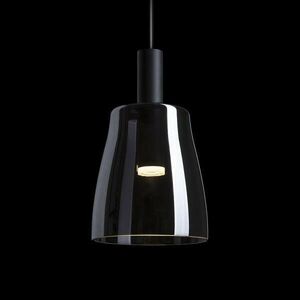 BELLINI M LED függő lámpa fekete füstös üveg 230V LED 5W 30° 3000K kép