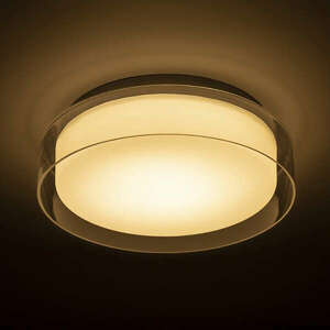 VENICE LED 30 mennyezeti lámpa tiszta üveg/opál üveg/króm 230V LE... kép