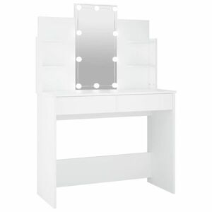 Fehér led-es fésülködőasztal 96 x 40 x 142 cm kép