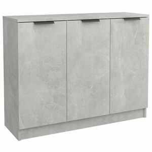 vidaXL betonszürke szerelt fa tálalóasztal 90, 5x30x70 cm kép
