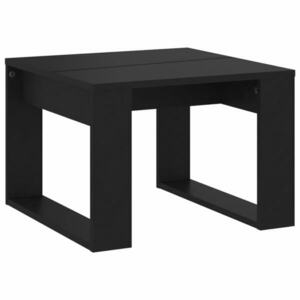 vidaXL fekete forgácslap kisasztal 50 x 50 x 35 cm kép