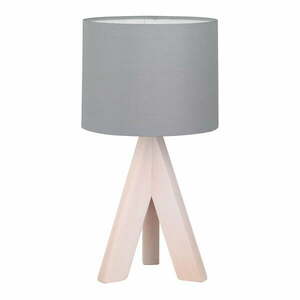Ging szürke fa-szövet asztali lámpa, magasság 31 cm - Trio kép