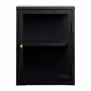 Fekete fém tálalószekrény 45x60 cm Carmel – Unique Furniture kép