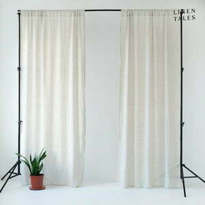 Krémszínű átlátszó függöny 130x200 cm Daytime – Linen Tales kép