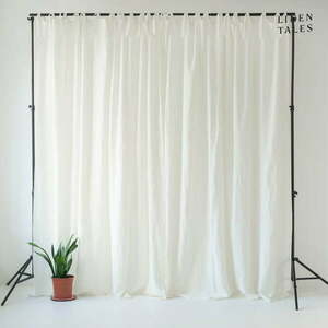 Fehér függöny 140x200 cm Night Time – Linen Tales kép