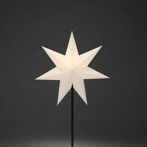 Deco világítás papír csillag, 7 csipkés fehér 65cm kép