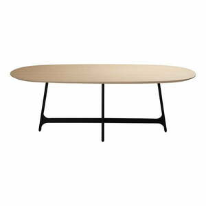 Étkezőasztal tölgyfa dekoros asztallappal 110x220 cm Ooid – DAN-FORM Denmark kép