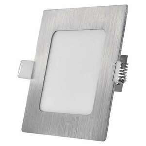 LED süllyesztett lámpatest NEXXO, négyzet, ezüst, 7W, CCT kép